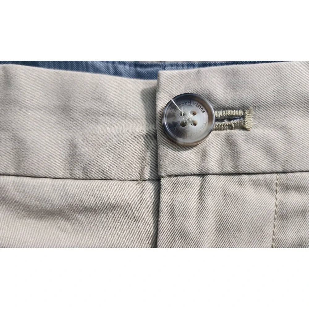 Vineyard Vines Breaker Pant Tan Cotton Stretch Slim Fit Chinos Womens‎ 32x32